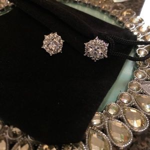 Round CZ Stud Earrings